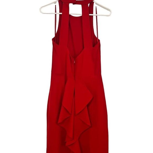 Lauren by Ralph Lauren Red Gown with Gathered Back Size 10 - Picture 3 of 8